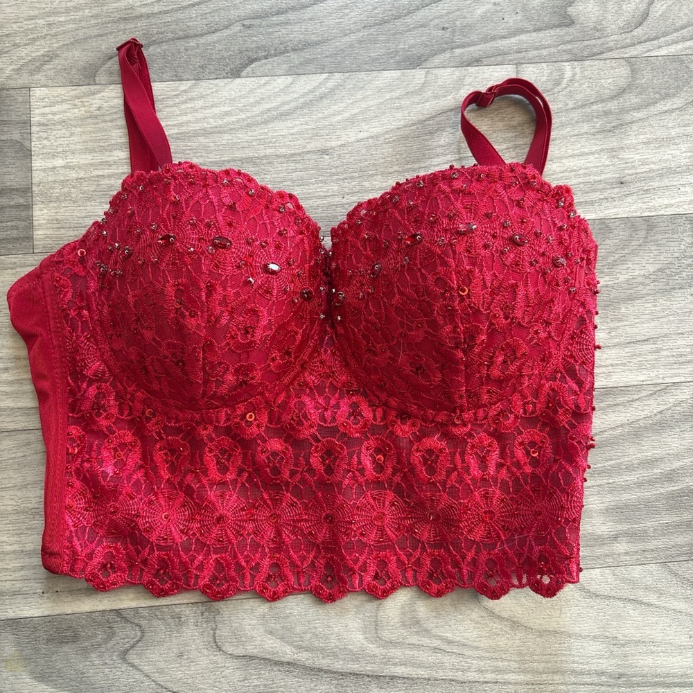 Windsor Red corset top